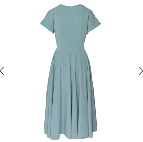 Wolf & Badger Midi Light Blue Cocktail Dress - Picture 4 of 5
